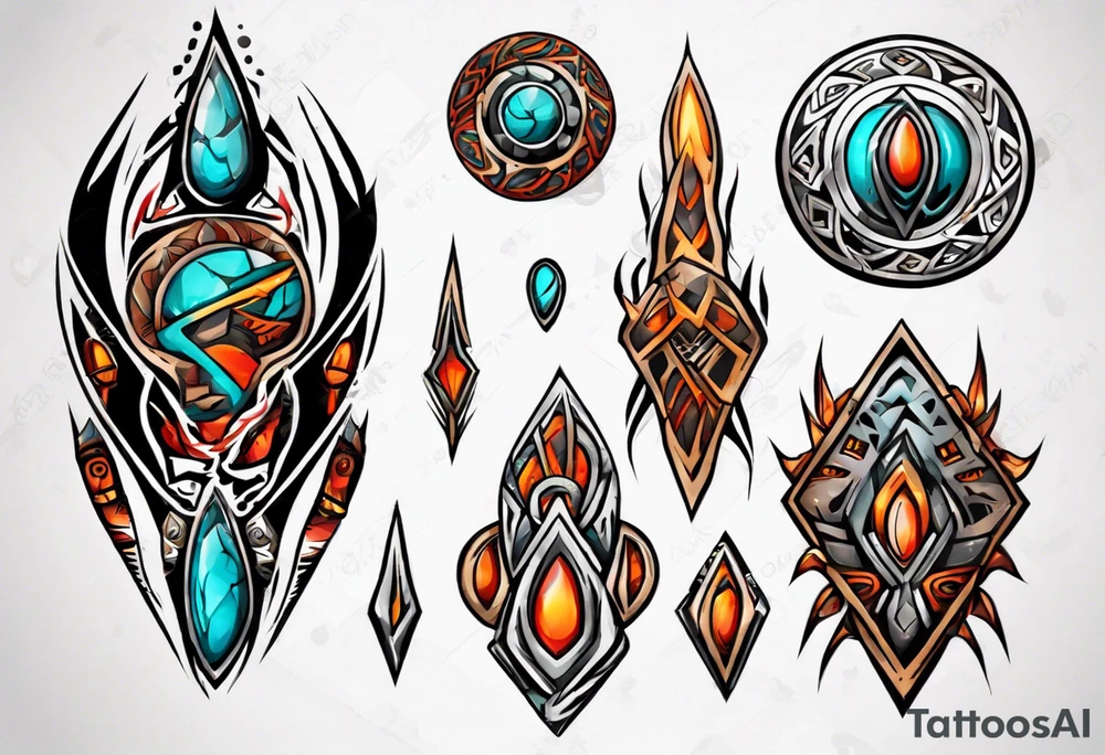Stones tattoo idea