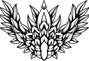 Crown pineapple vagina anus tattoo idea