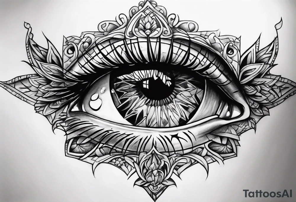 upside down broken sword tattoo idea