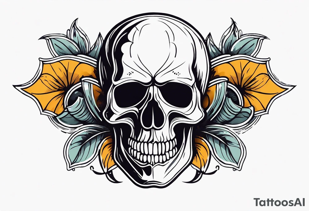 Skull tattoo idea