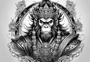 Monkey king tattoo idea