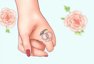 wedding ring tattoo tattoo idea