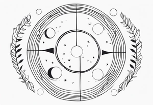 Moon Phases tattoo idea