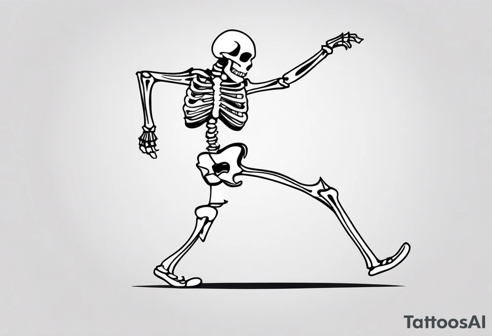 Skeleton Dancing tattoo idea