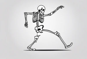 Skeleton Dancing tattoo idea