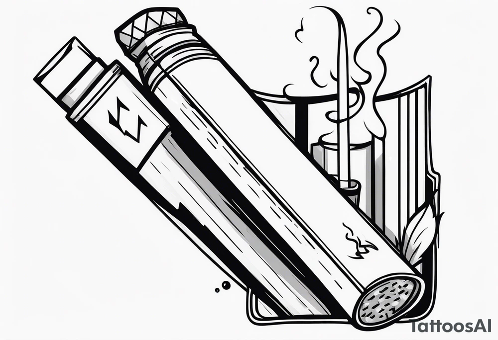 cigarette tattoo idea
