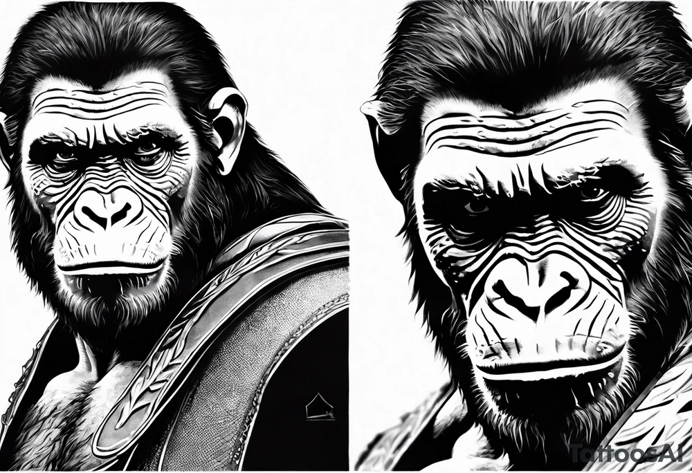 Caeser from planet of the apes tattoo idea