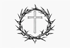 crown of thorns tattoo idea