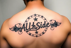 all-star circle saying Southside all-star tattoo idea
