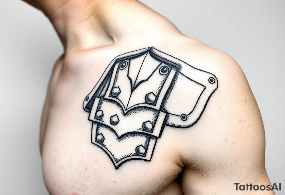 plate armor tattoo idea