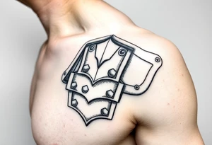 plate armor tattoo idea