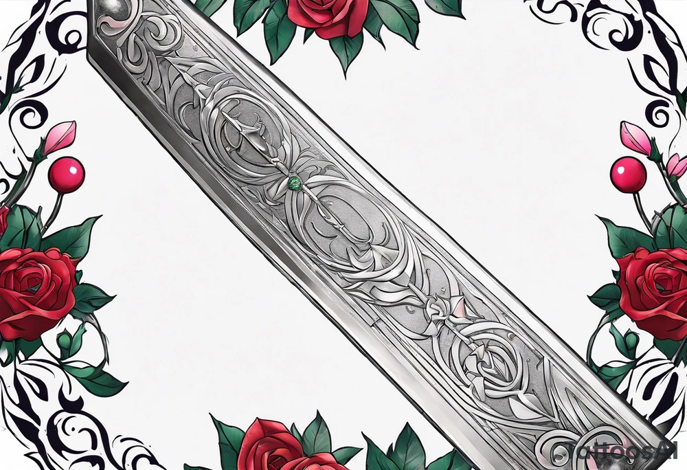 Byakuya shikai sword with Jillian’s yo-yo and the sailor moon moon tattoo idea