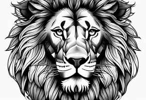 Large tattoo lion tattoo idea