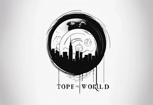 words that say on top of the world looking over the edge tattoo idea