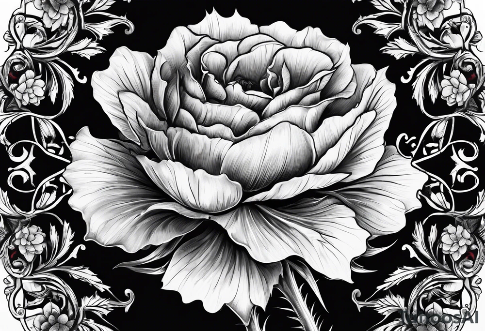 Scottish thistle, 4 leaf clover, english rose tattoo idea Scottish thistle, 4 leaf clover, english rose tattoo idea