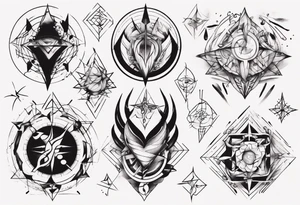 Friendship graph tattoo idea