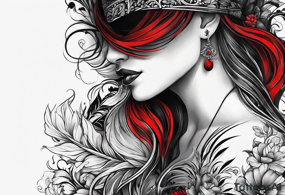 Simple black and red tattoo for the arm men tattoo idea