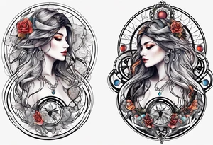 Magic circles tattoo idea