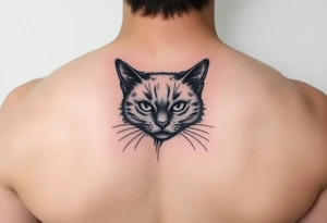 black cat tattoo idea
