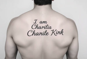 I am Charlie Kirk forearm tattoo idea