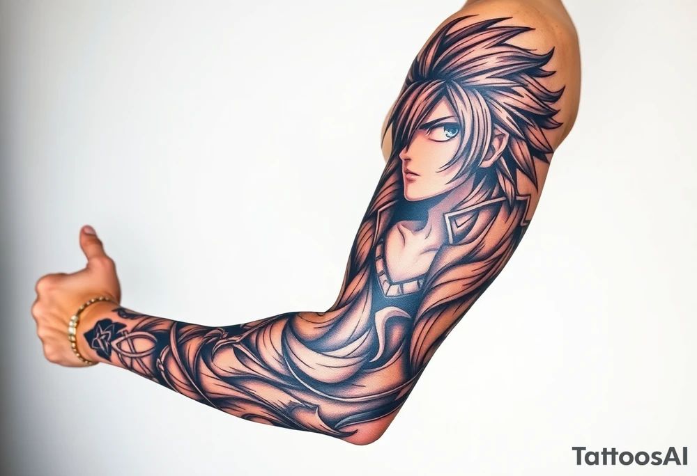 Anime characters toga aura tattoo idea