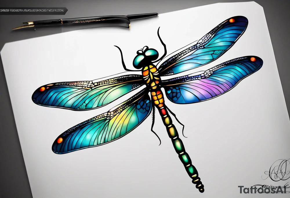Dragonfly with infinity tattoo idea