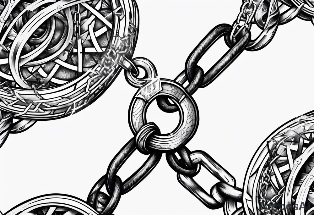 tattoo broken chain tattoo idea