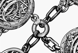 tattoo broken chain tattoo idea