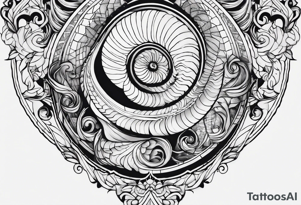 Nautilus tattoo idea