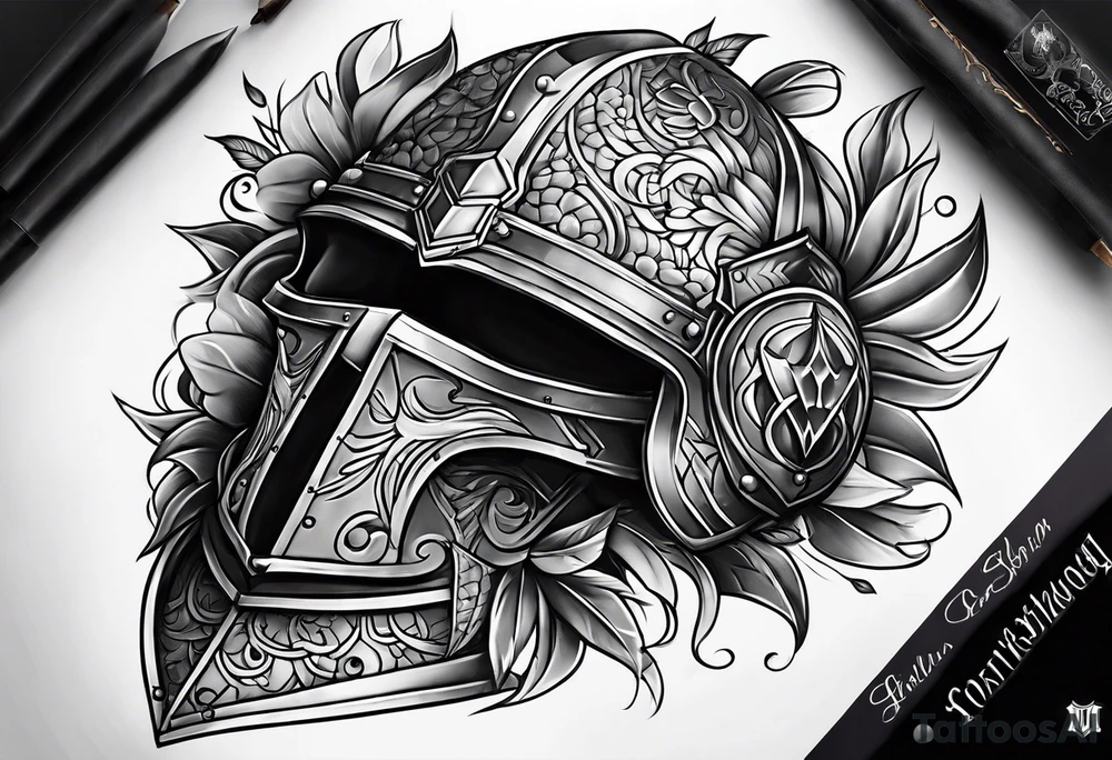 greaves armor tattoo idea