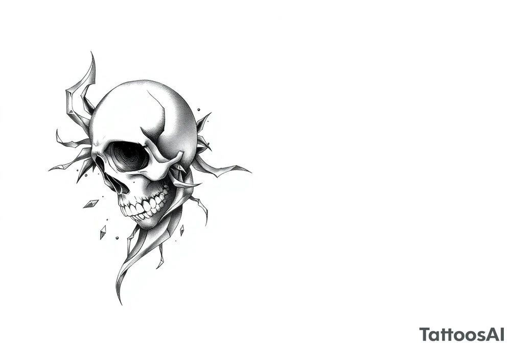 Death half sleeve tattoo idea