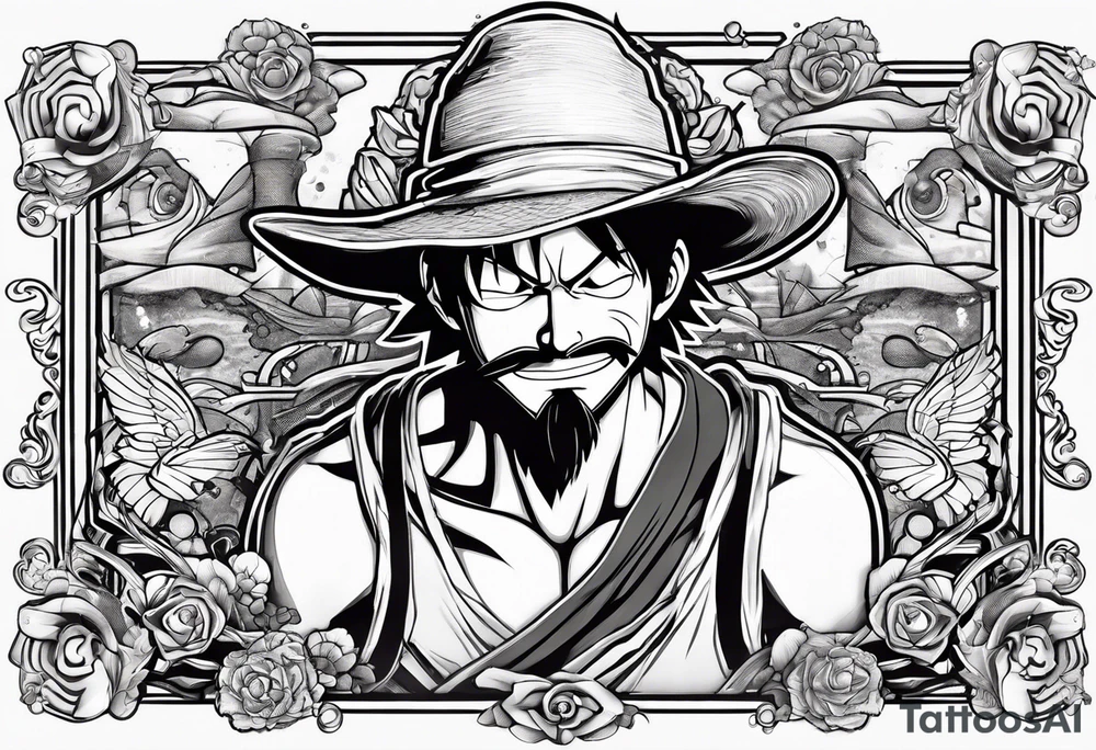 Once piece luffy tattoo idea