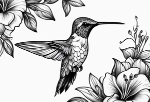 Hummingbird tattoo idea