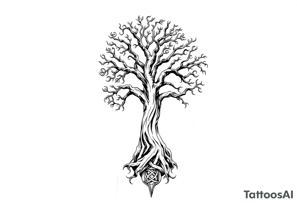 Tree of life celtic tattoo idea