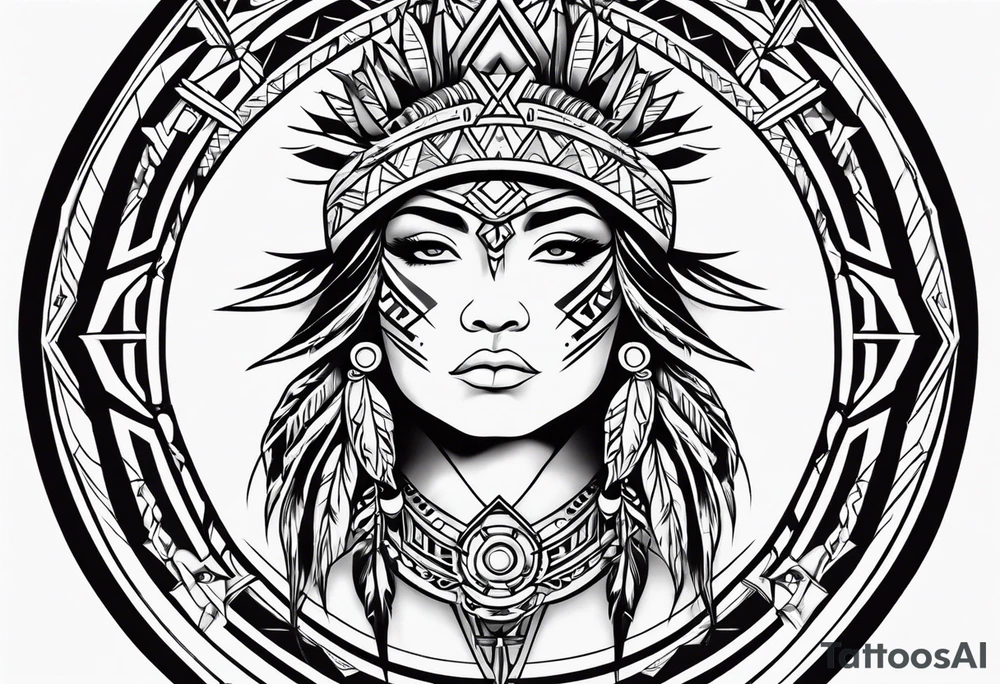 Tribal Memorial Native tattoo idea