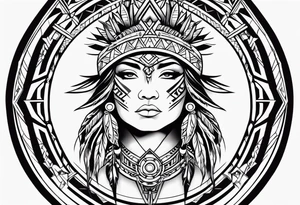 Tribal Memorial Native tattoo idea
