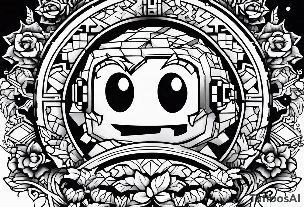 Minecraft with toad tattoo idea