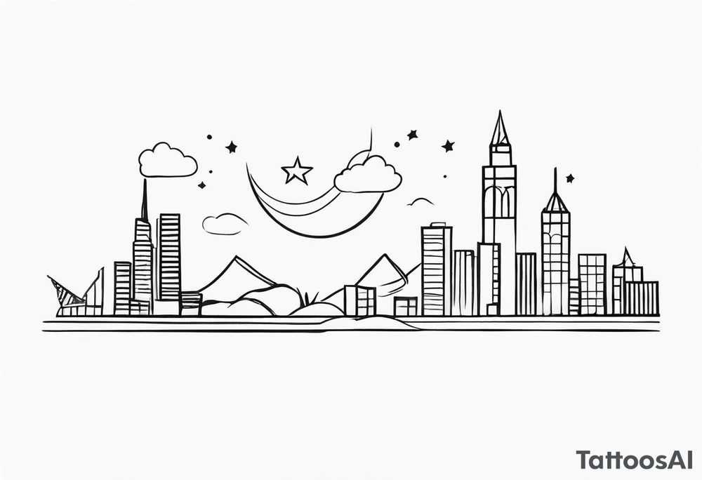 tiny tattoo for mother and children tattoo idea