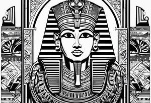 Egypt design ra tattoo idea