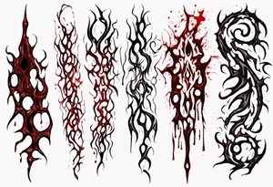 Blood
Texture
Tendrils 
Holes
Sharp
Horror
Visceral
Edges tattoo idea