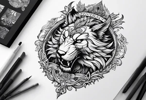 Books with fantasy creatures tattoo idea