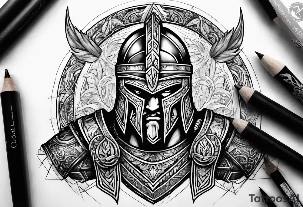 Spartan Warriors & Vikings tattoo idea