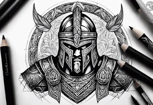 Spartan Warriors & Vikings tattoo idea
