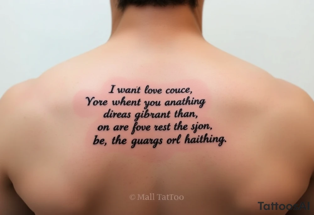 Quotes tattoo idea