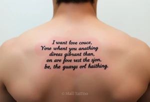Quotes tattoo idea