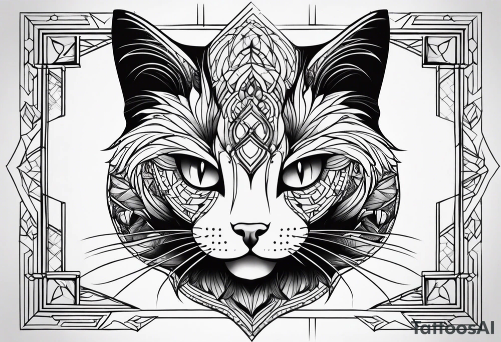 Black Cat tattoo idea