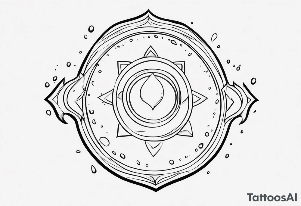 Tears bouncing off shield tattoo idea