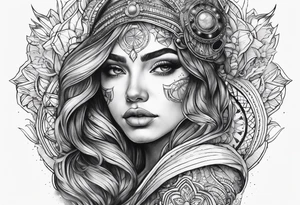 cosmic tattoo idea