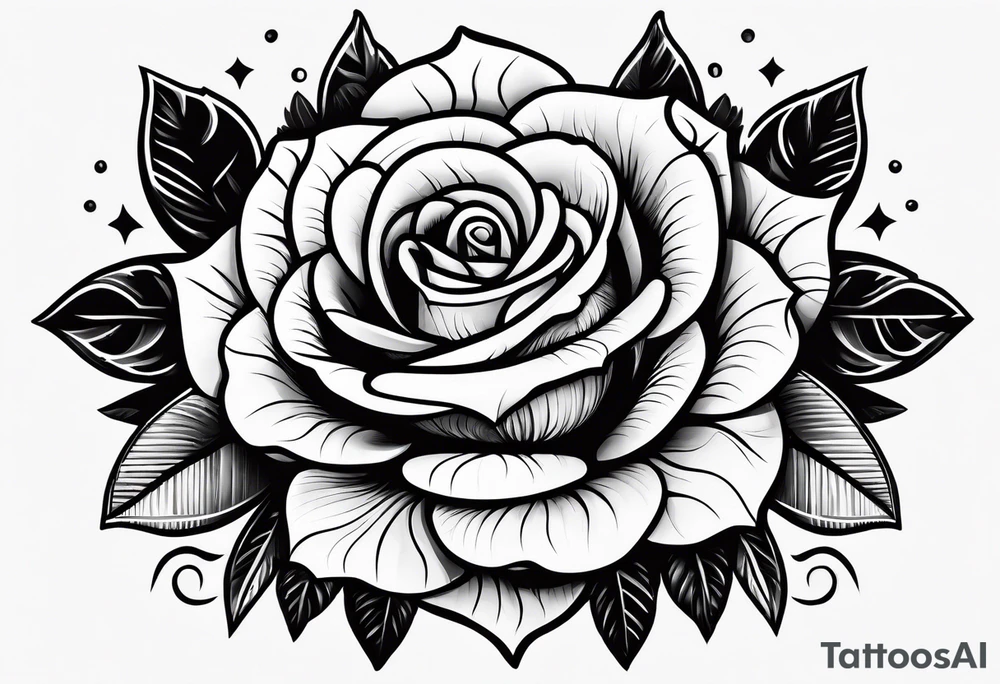 Gun bullet with rose tattoo idea