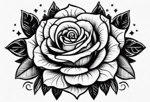 Gun bullet with rose tattoo idea